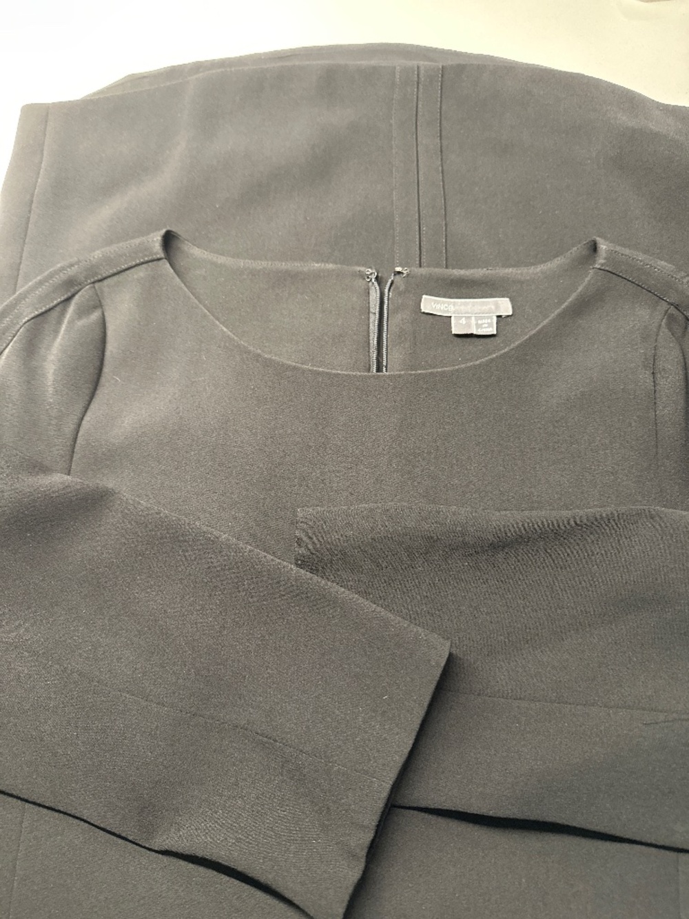 Dress - Black, long Sleeved